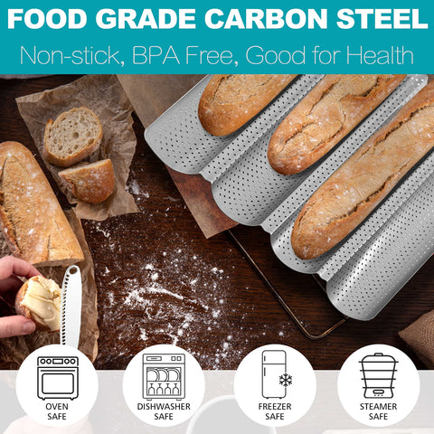 Anaeat perforated design promotes air circulation for crisp crust