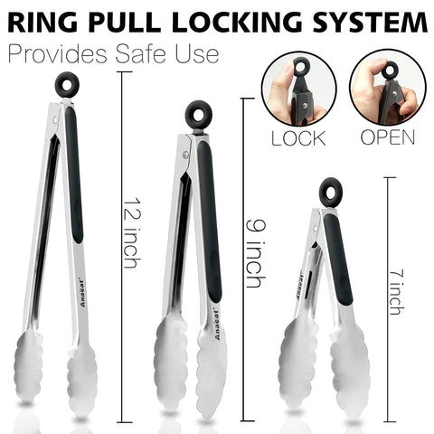 Hanging loop allows convenient storage on grill hooks or racks.