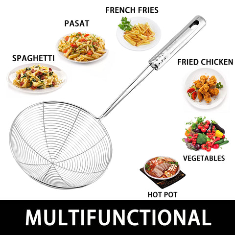 Anaeat professional kitchen tool set: three skimmers for tasks.