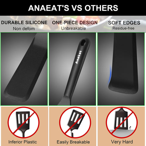 Anaeat seamless dishwasher-safe spatula cleans quickly after use
