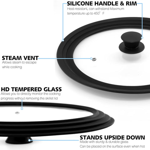Anaeat lid features an easy-to-lift knob for safe handling