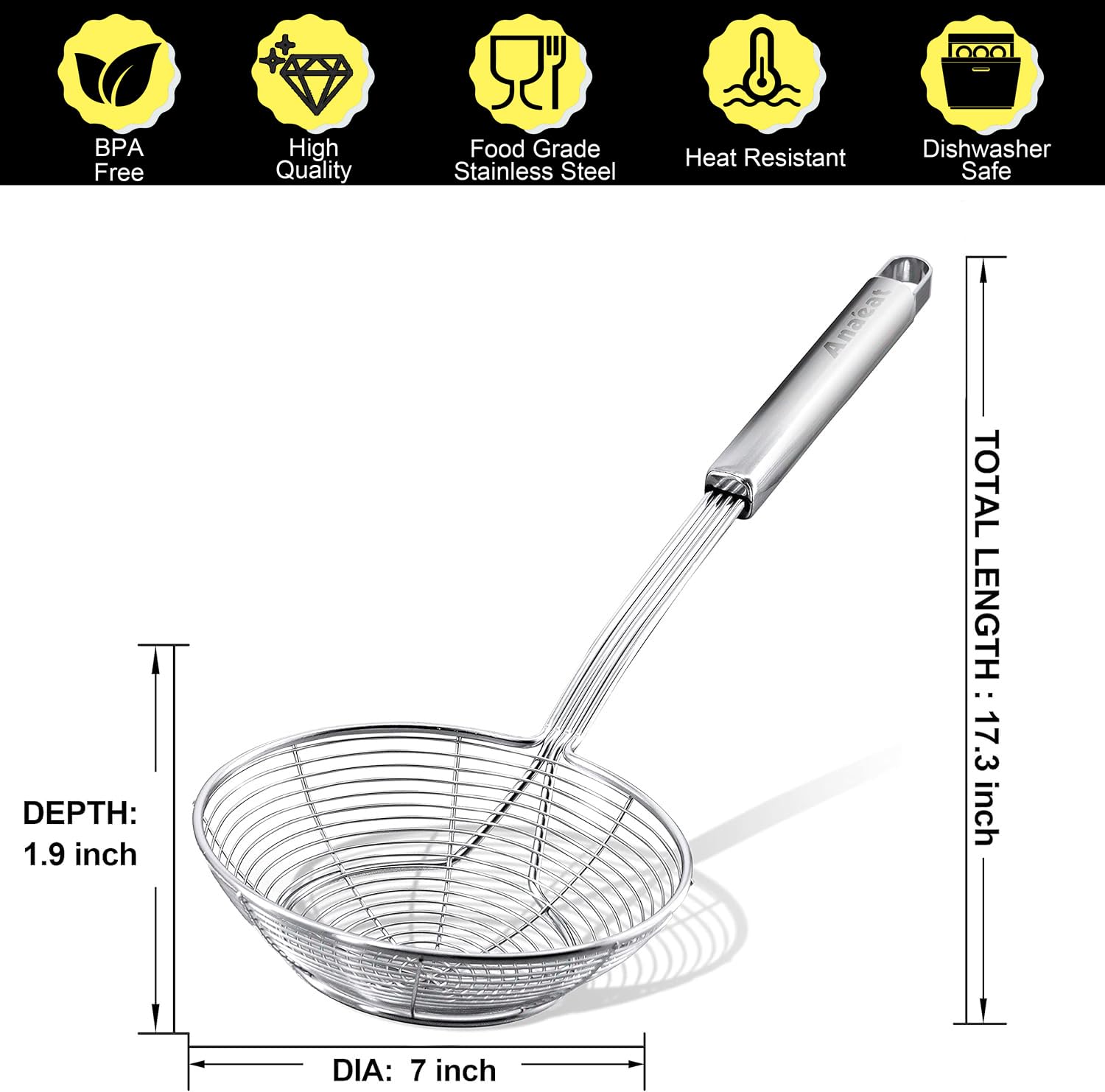 Anaeat kitchen tool is easy to store and dishwasher safe