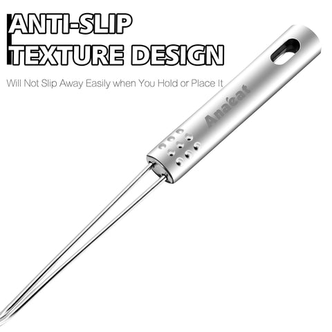 Anaeat stainless steel spider skimmer: dishwasher safe and durable.