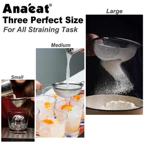 Anaeat strainer used for tea and coffee to prevent clumps.