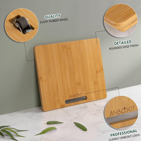 ANBOXIT Bamboo Appliance Slider 3-layer construction for extra strength and stability.