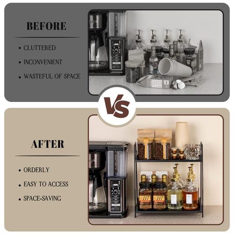 ANBOXIT space-saving coffee organizer designed for small kitchens and offices.