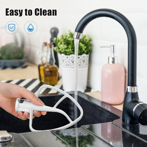 Ancable K45B flat beater bottom view with reinforced frame for stability