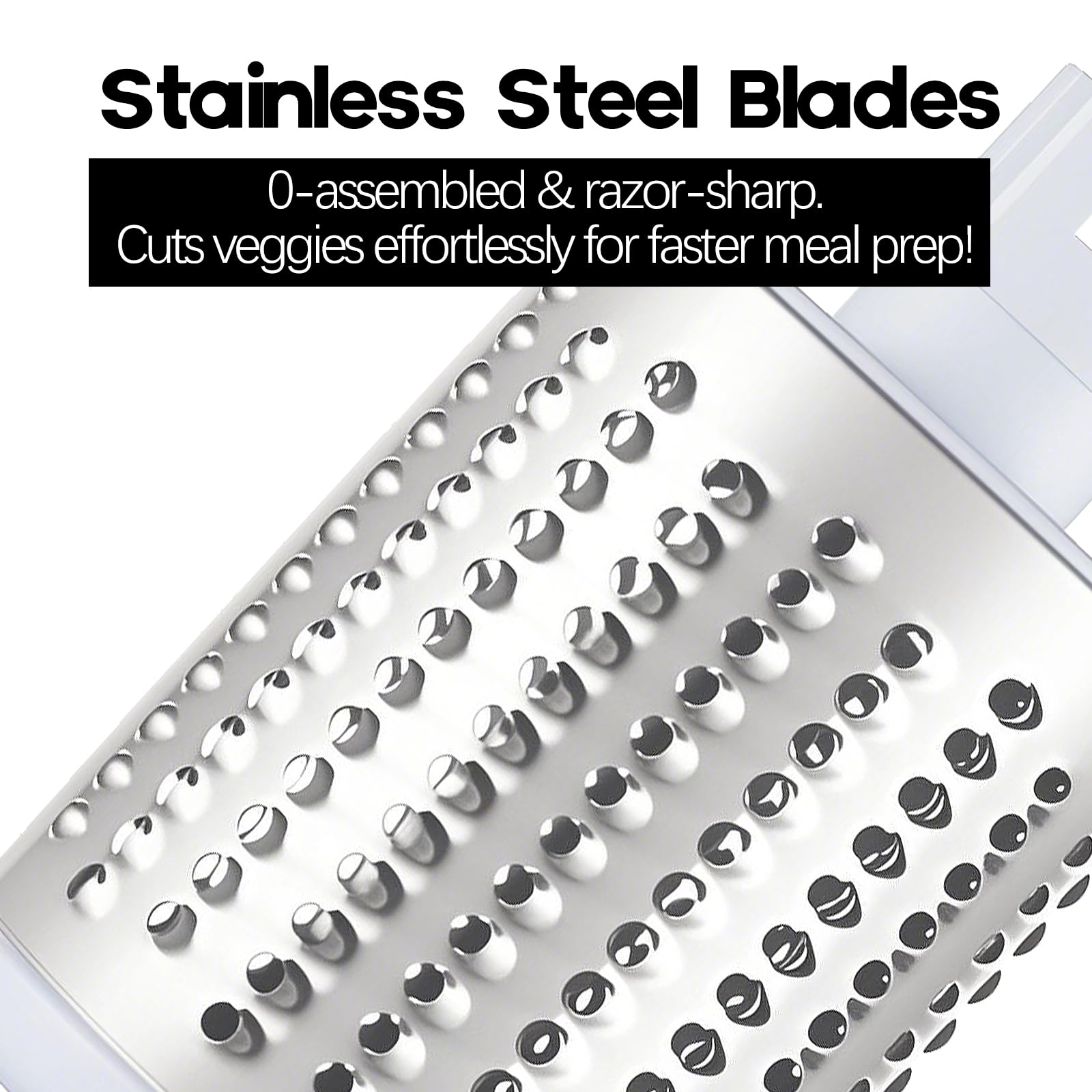 Ancevsk cheese grater black pusher included to keep fingers safe