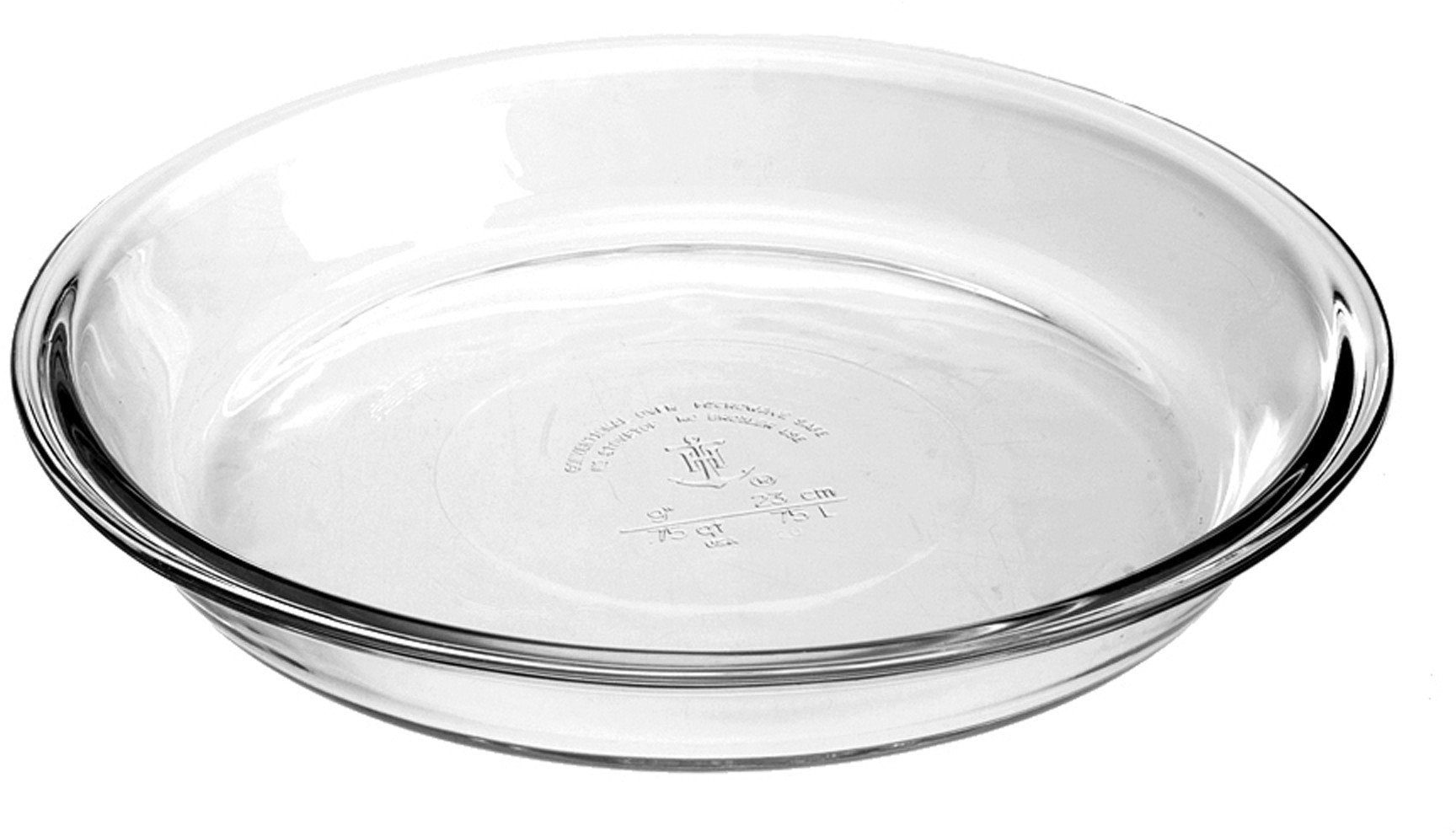 Anchor Hocking 67301L11 glass pie dish set for baking and storing pies.