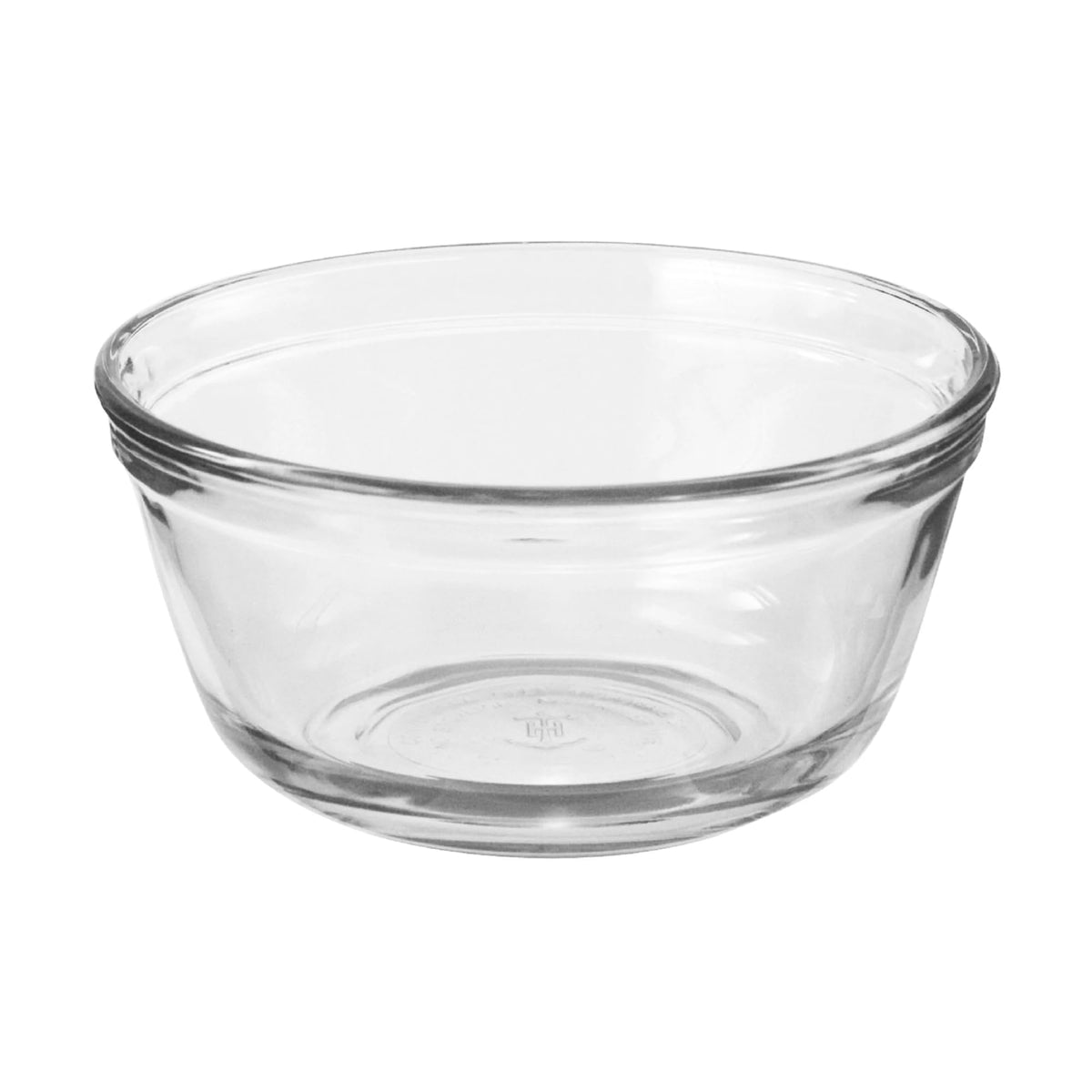 Anchor Hocking 81575L5 round mixing bowl, empty view, ideal for quick prep and mixing