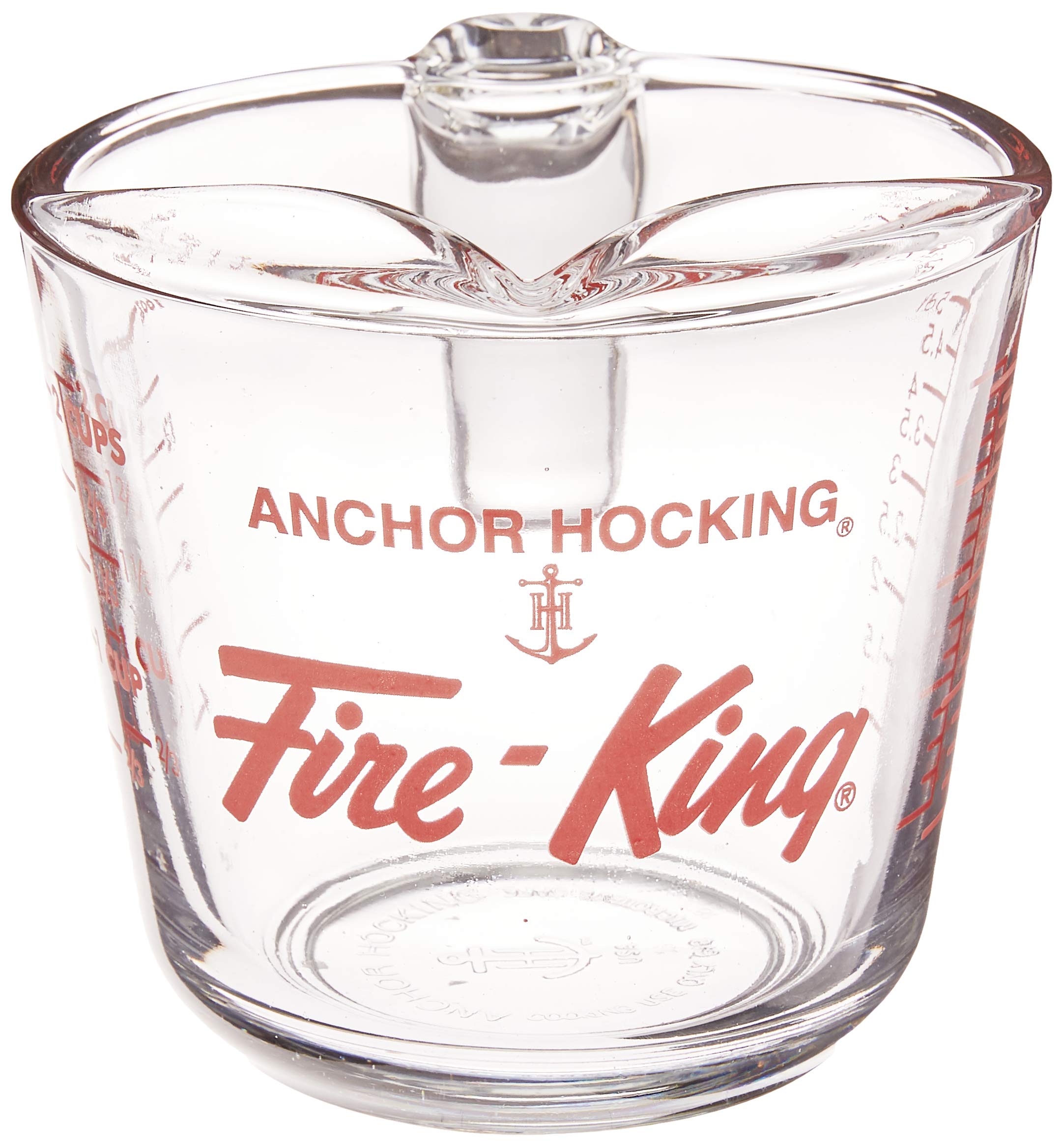 Anchor Hocking Fire-King measuring cup microwave-safe for fast reheating and measurement