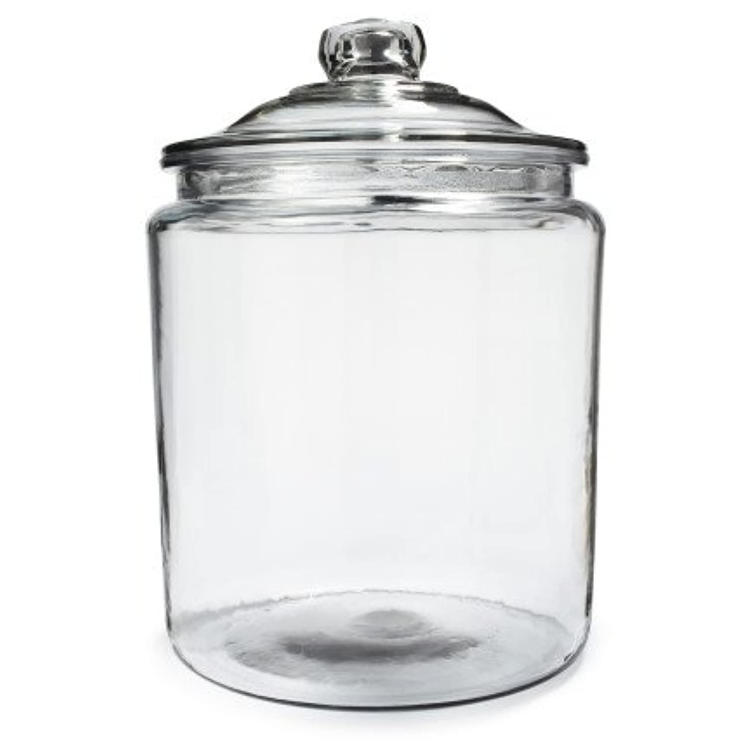 Anchor Hocking Heritage Hill half-gallon glass jar; versatile storage for snacks
