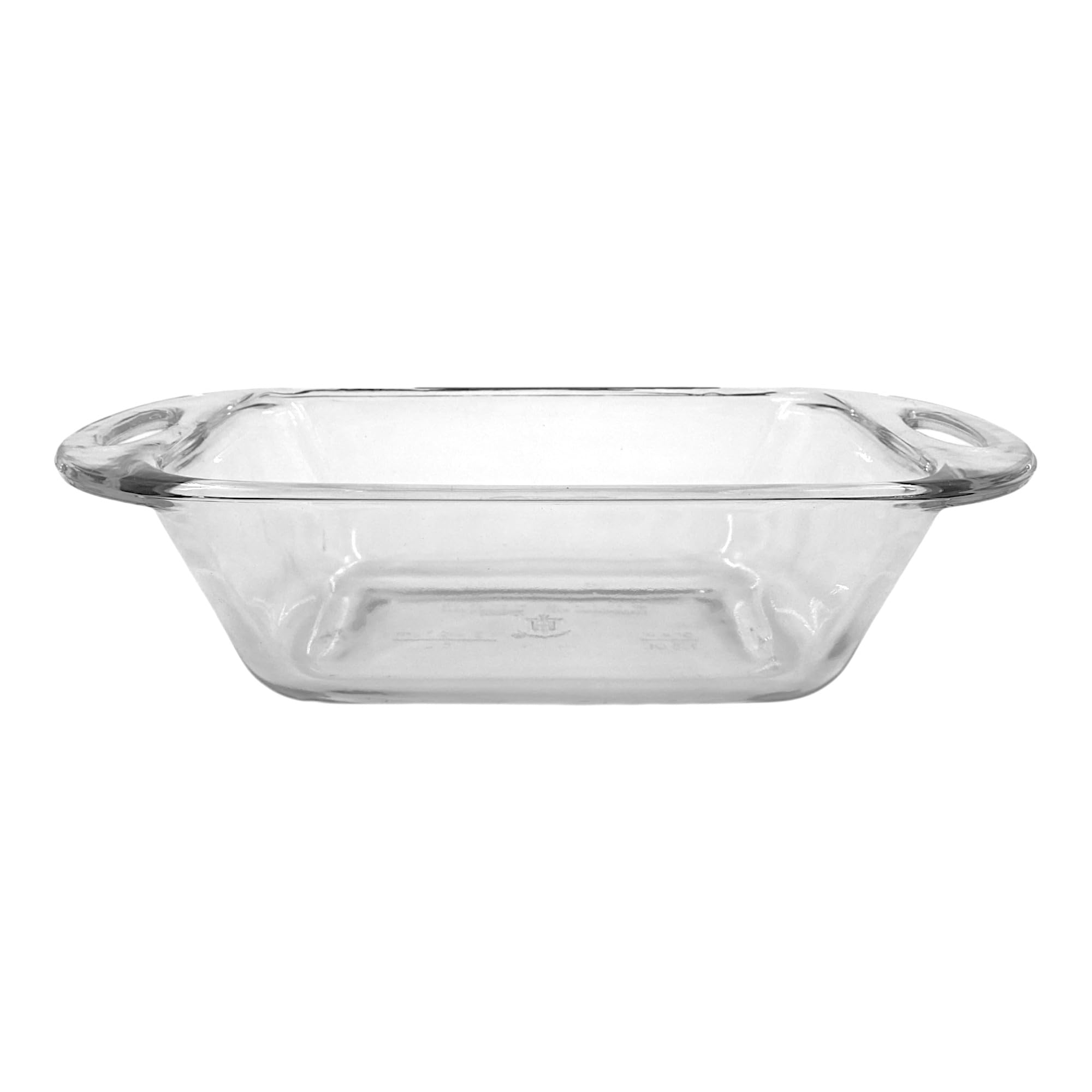 Anchor Hocking glass loaf dish - microwave safe for quick reheating.