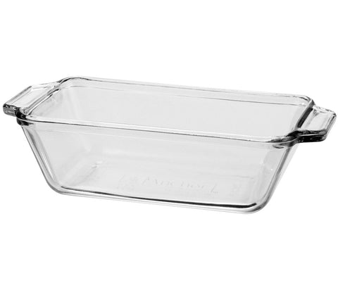 Anchor Hocking Oven Basics loaf dish in 1.5 quart for even baking and easy handling