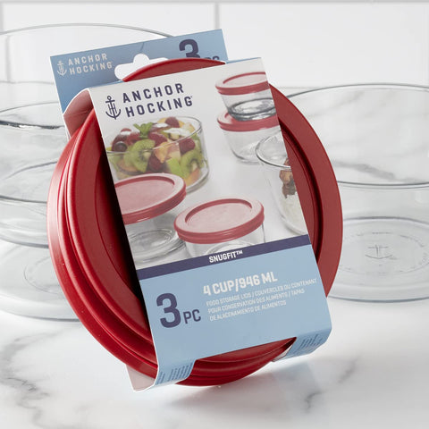 Anchor Hocking SnugFit lids are dishwasher-safe and reusable.