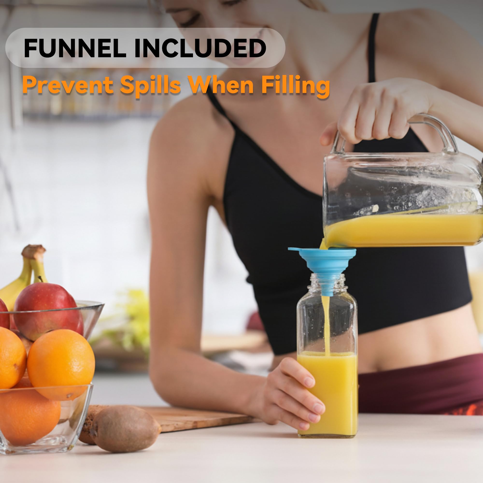 Andemi dishwasher-safe glass bottles for quick cleaning