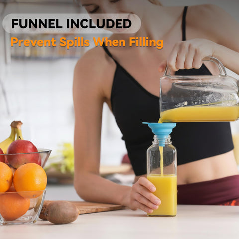 Andemi dishwasher-safe glass bottles for quick cleaning