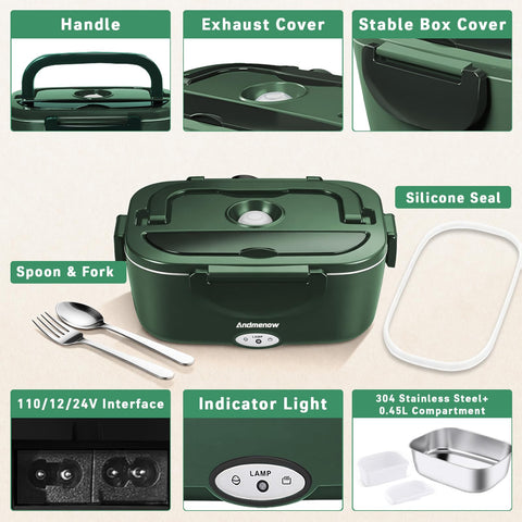 Andmenow insulated lunch bag for convenient transport.