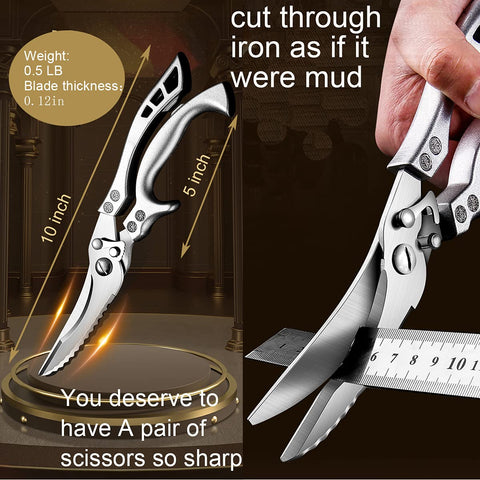 Andong Upgrade spring-loaded kitchen scissors reduce hand fatigue during prep