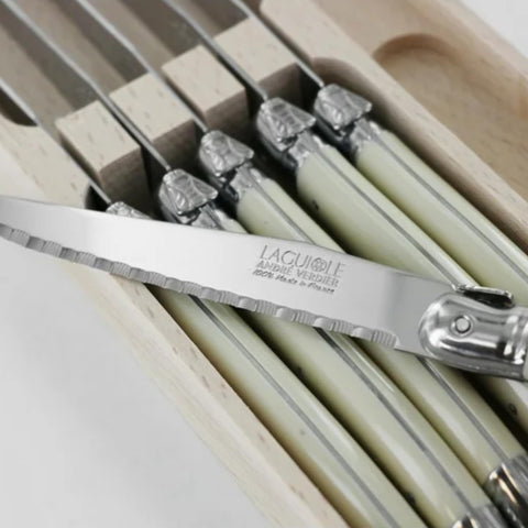 ABS color handles from Andre Verdier offering vibrant, easy-care style