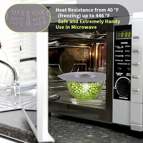 ANDYKEN silicone lid 10-inch sealing a large pan for reheating