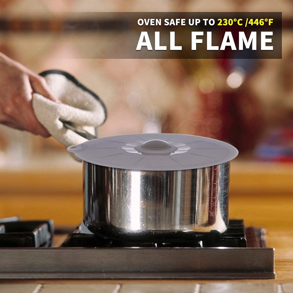 ANDYKEN silicone lid set covering multiple container sizes