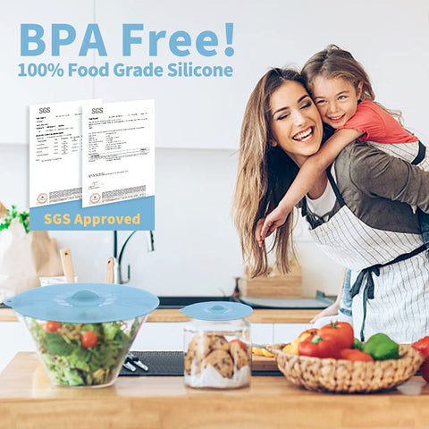 ANDYKEN silicone bowl cover in 10-inch size fits many pots.