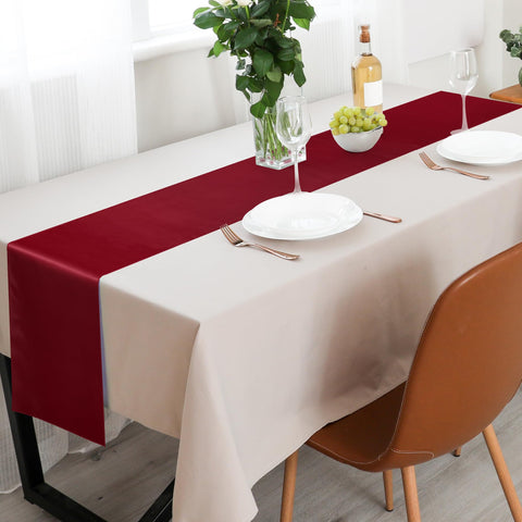 Runner paired with mats and napkins for a refined dining ambience