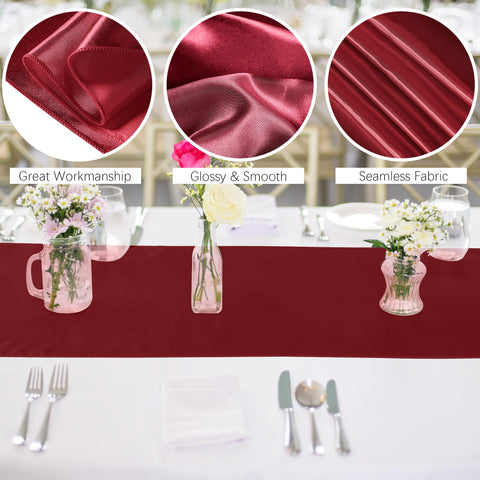 Close-up of Aneco runner showing smooth satin finish for formal dining