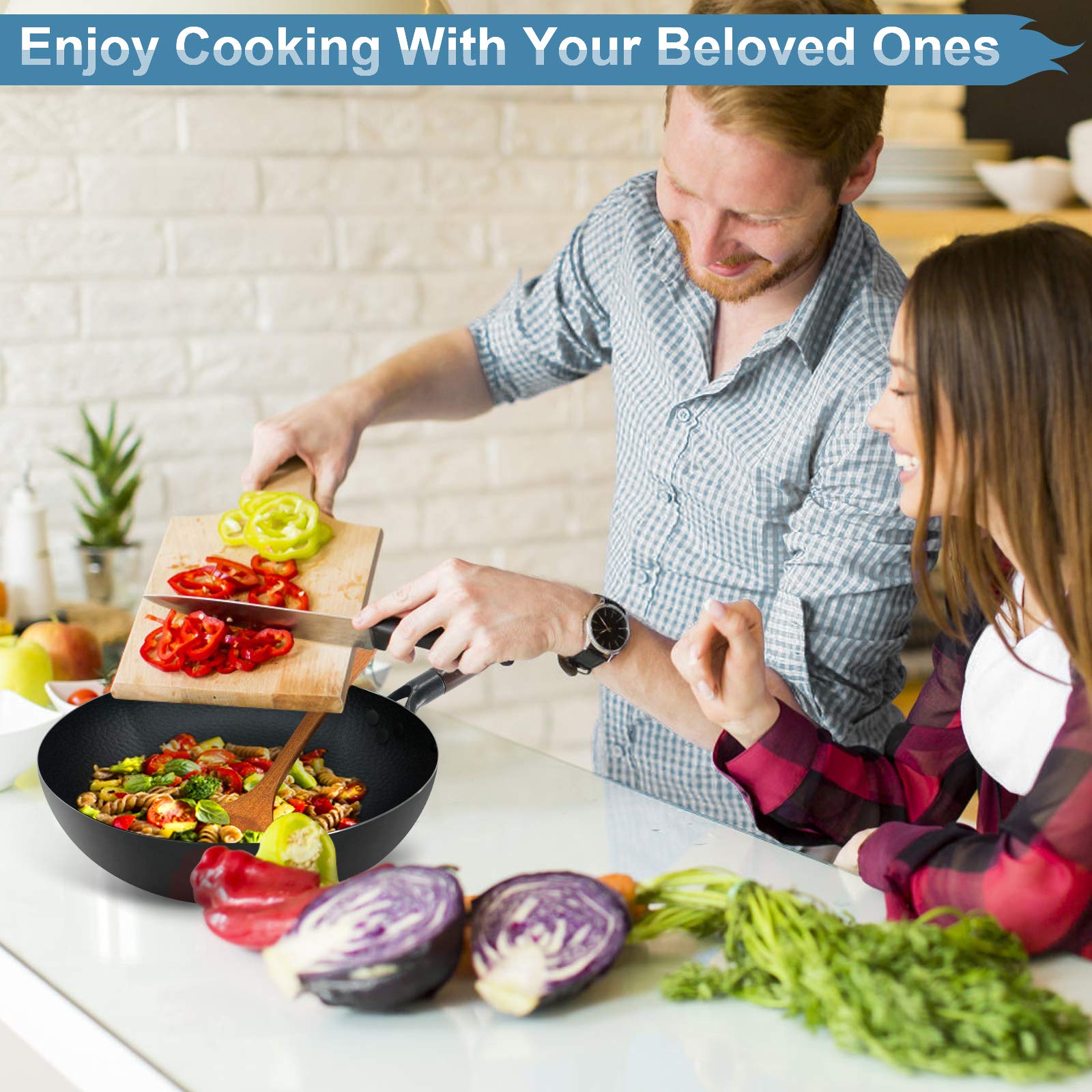 ANEDER wok works with electric, induction, gas and ceramic stoves
