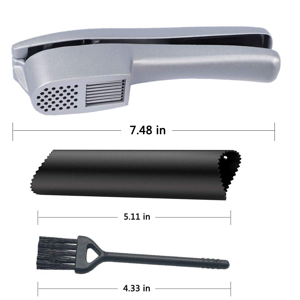 Included cleaning tools and brush with ANERONG garlic press for thorough cleaning.