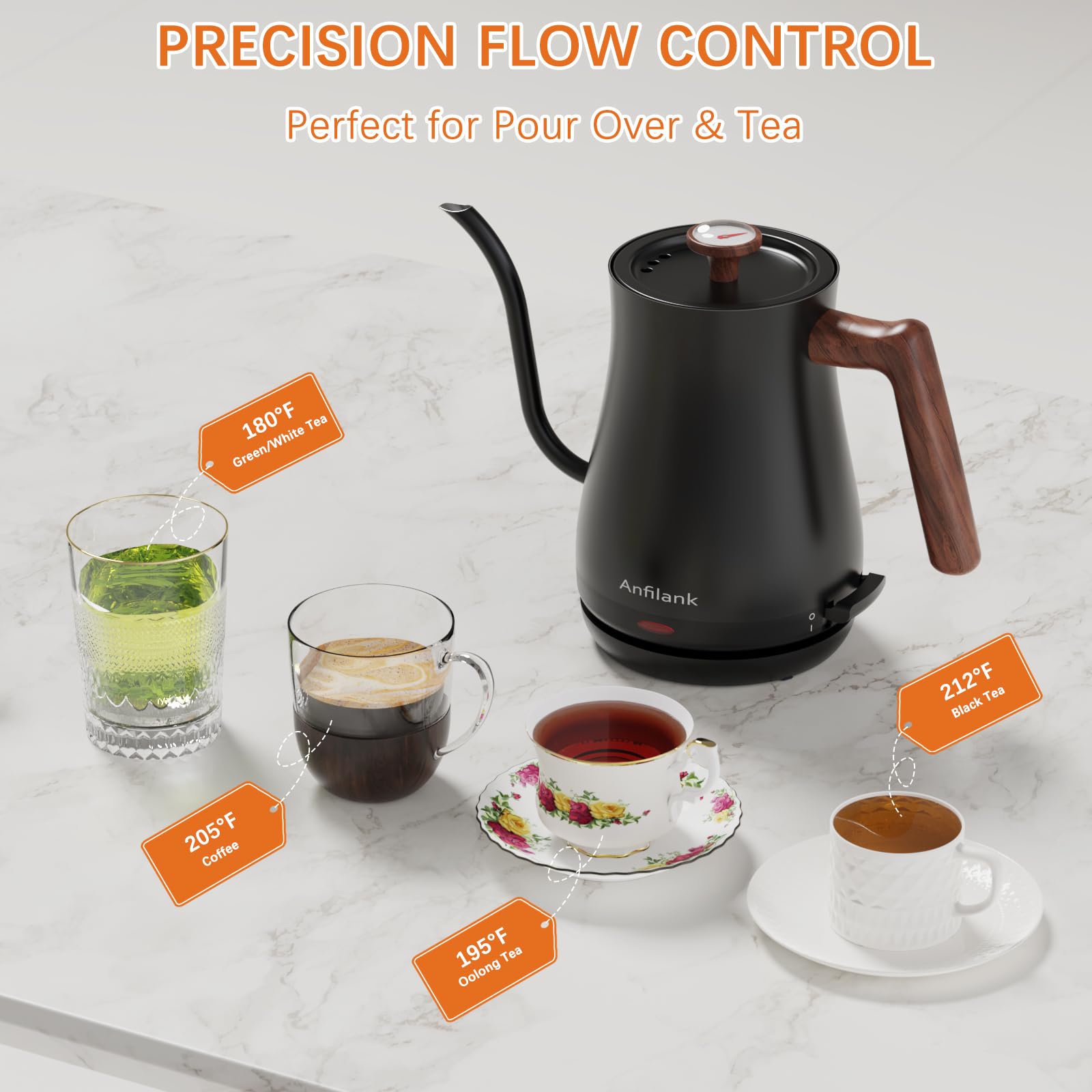 Removable lid on Anfilank kettle for easy cleaning and maintenance