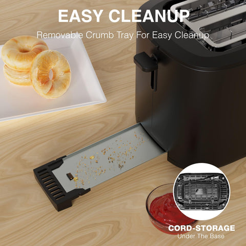 Anfilank toaster with built-in warming rack for reheating pastries