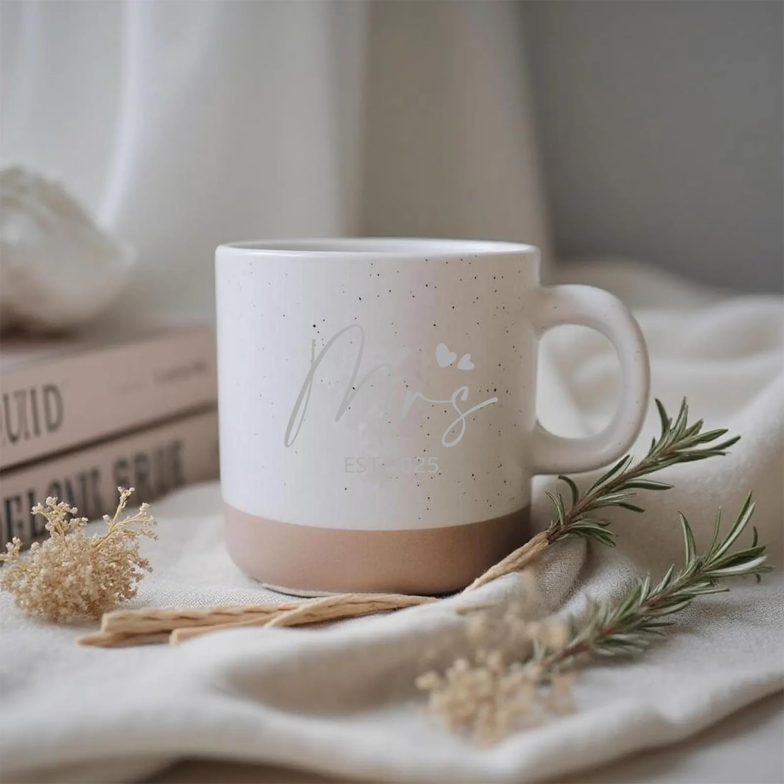 Anforsun couple holding mugs symbolizing togetherness during coffee.