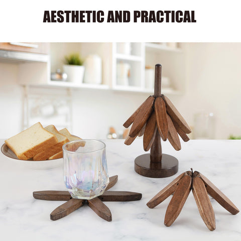Anfrere trivet with stand keeps hot dishes elevated and stable.