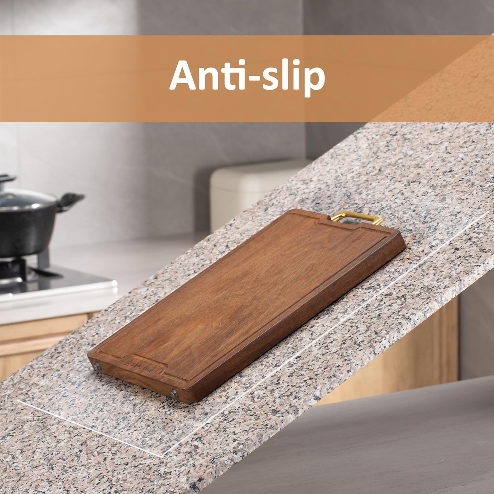 Angadona cut-to-size silicone mat fits any kitchen counter or desk layout.
