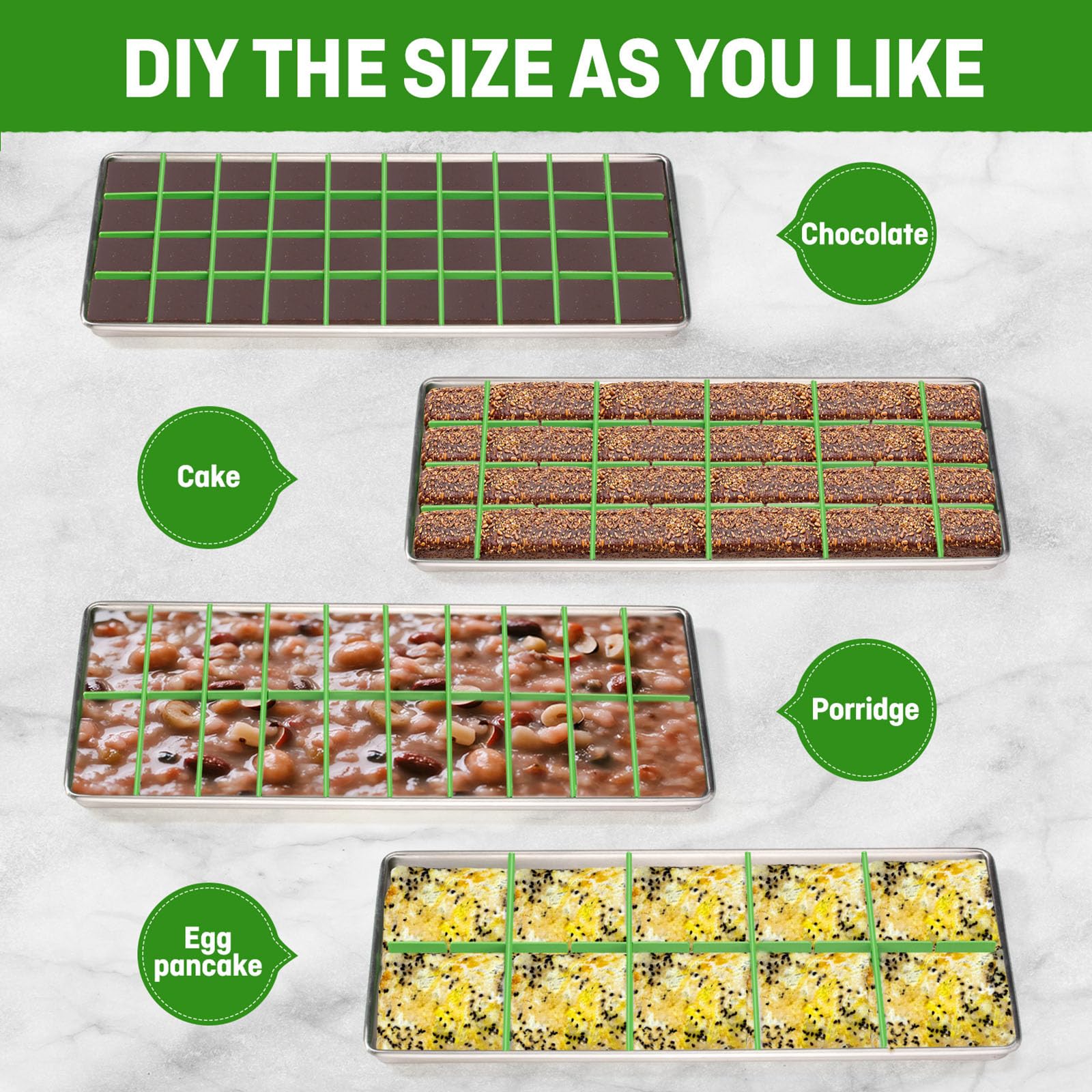 Angadona dishwasher safe dividers simplify cleanup after batch freezing