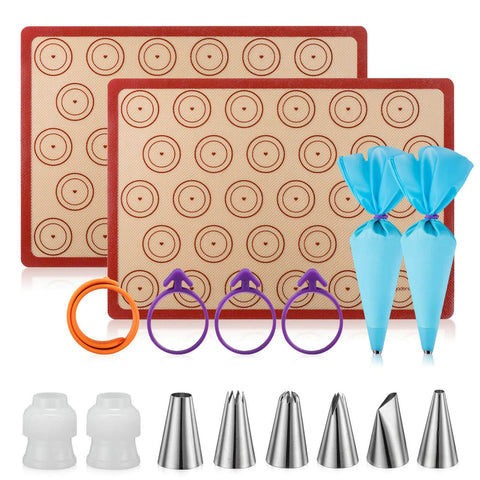 Angadona macaron mat two sheets with nonstick surface for easy release