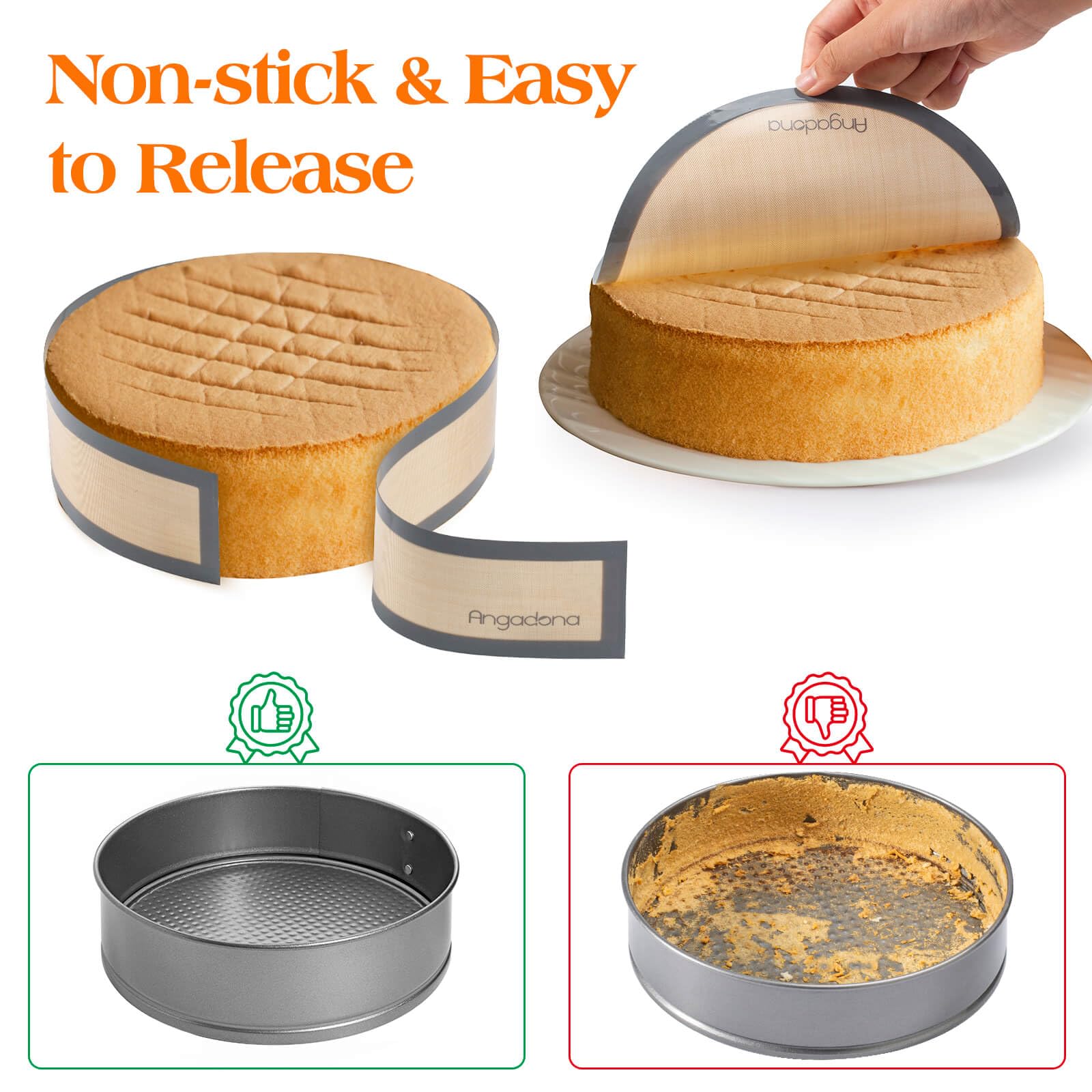 Angadona nonstick release mat provides mess-free lining for effortless cleanups.