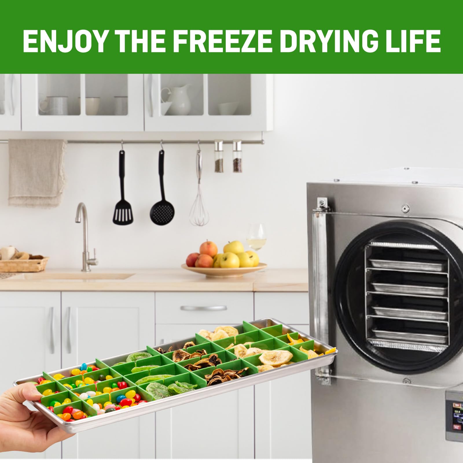 Angadona paste ready dividers create uniform pieces after freeze drying