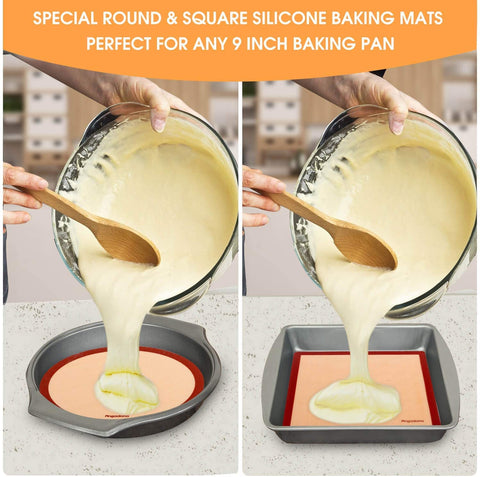 Angadona round 8.5-inch mat to bake pizzas evenly.