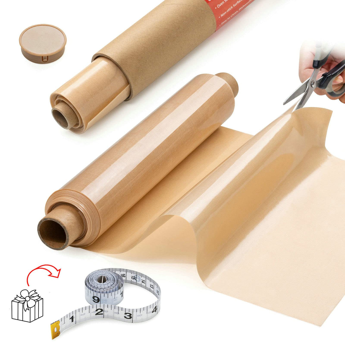 Angadona silicone baking mat roll cut-to-size for custom baking layouts
