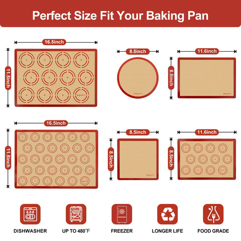Angadona silicone mats are top-rack dishwasher safe for quick cleanup.