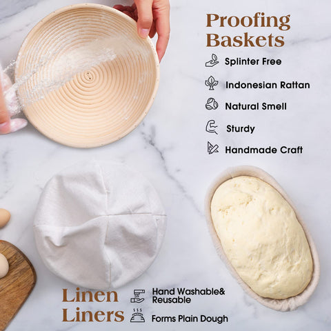 Angadona silicone bread sling enables safe transfer from oven to cooling rack.