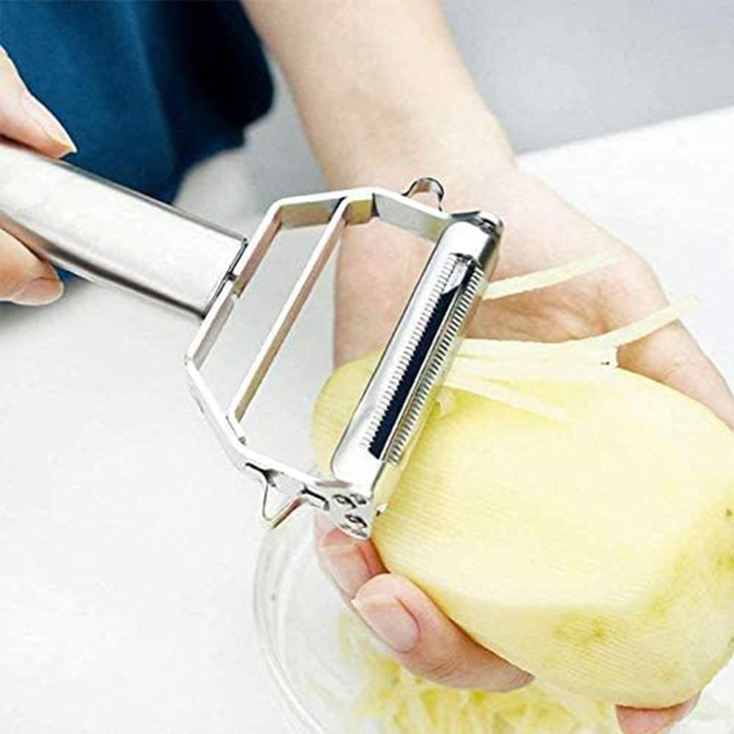 AnGeer julienne blades create uniform carrot sticks for salads