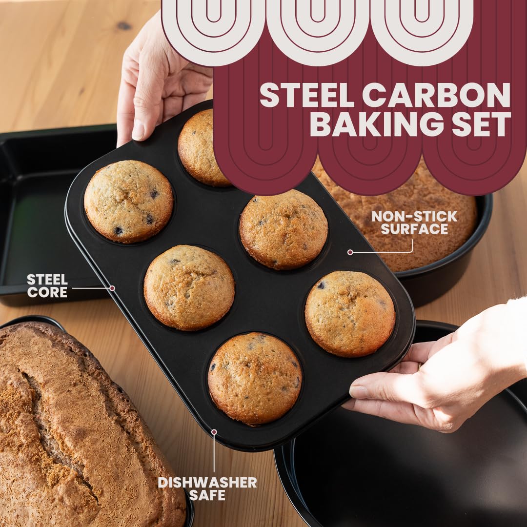 ANGORA BRANDS baking set cookie pan: even heat for evenly baked cookies.