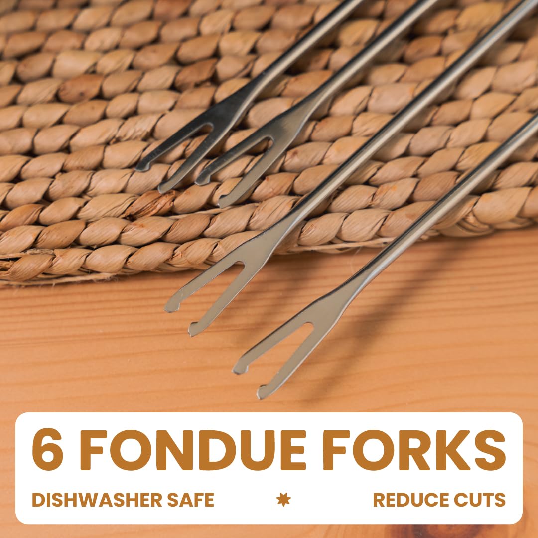 Angora Brands fondue set features power indicator and 1.0 m cord