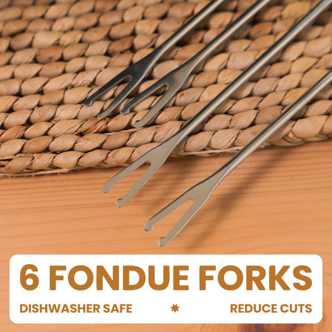 Angora Brands fondue set features power indicator and 1.0 m cord