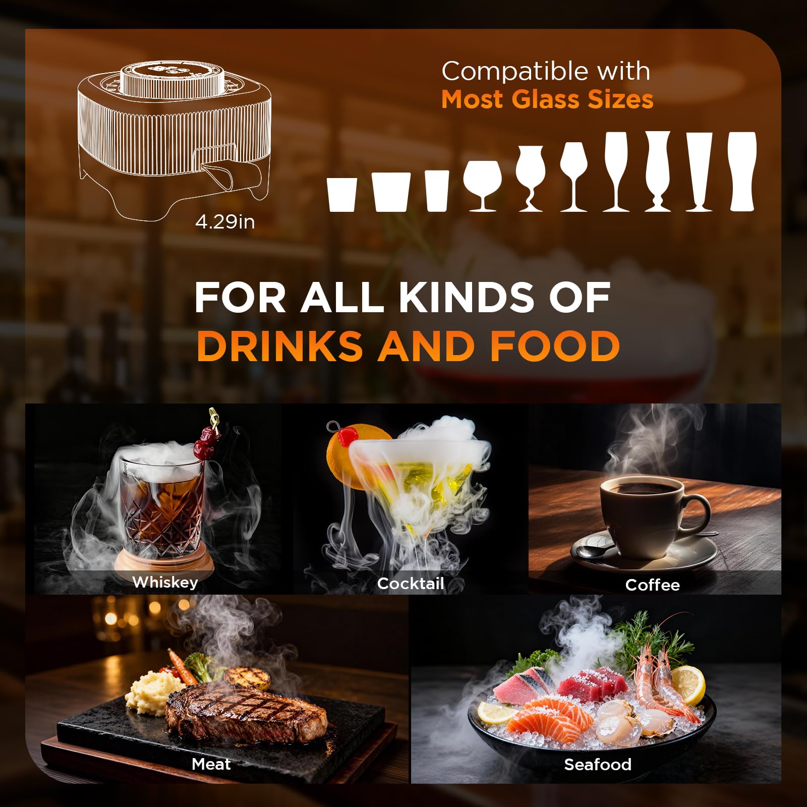 Angryicy smoker kit boosts home bartending with restaurant-like smoked flavors.