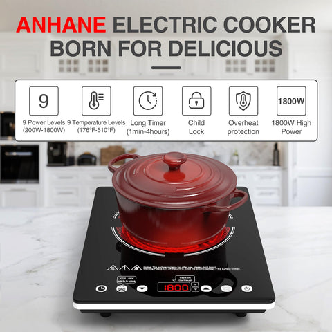 ANHANE safety features include child lock and automatic shut-off.